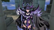 Surplice de Wyvern vestida por un Specter femenino en Saint Seiya Online.