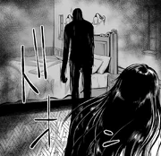 Una Sombra aparece ante Yoruhime y Mayoi.