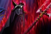 Saint Seiya Hades Arc-Hades Shun lifts a staff