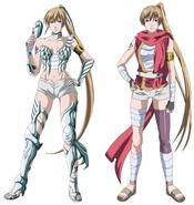 Crane Yuzuriha in both her Normal Wear and Cloth