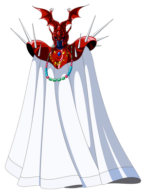 Pope  (disguised as ) in the  anime.