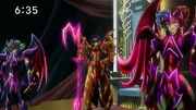 Saturn junto a sus dos fieles sirvientes.