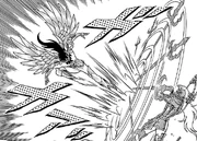 Krishna bloquea el ataque de Bellerophōn.