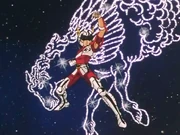 Seiya with the Pegasus Cloth.