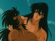 Ōko momentos antes de su muerte