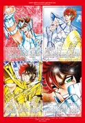 Calendario de Saint Seiya incluido en la Champion RED.