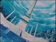 Pilar visto de lejos.