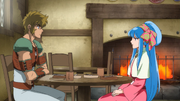 Aiolia et Lyfia mange ensemble (SoG)