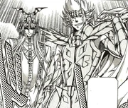 Maestro y discipulo enfrentándose a Thanatos.