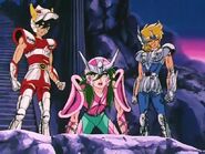 Hyoga, Seiya y Shun 16