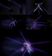 Rango utilizando sus hilos de oscuridad