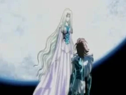 Artemis talking to Icarus Toma