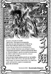 Saintia Sho - Mensaje de Kurumada