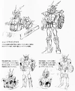 Diseños descartados de la Segunda Versión de la Cloth en el Anime.