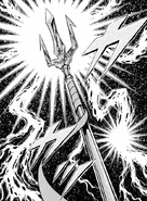 Diseño del manga, con la cinta atada