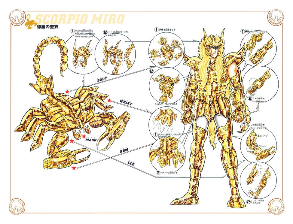 Lot Figurines Saint Seiya – Scorpion, Sagittaire, Balance, Kiki – LC Models