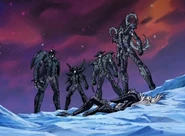 Primera imagen de la Estrella Terrestre de la Retirada, Estrella Terrestre de la Persecución, Estrella Terrestre del Avance y Estrella Terrestre de la Luz