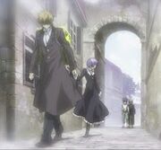 Sisyphus llevándose a Sasha.