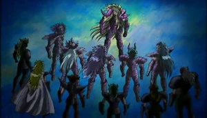 Santos Resucitados portando sus Surplices.