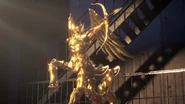 Cloth de Sagitario sin un brazo en Knights of the Zodiac: Saint Seiya