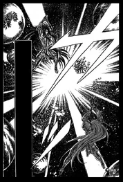 Choque de Galaxian Explosion entre Defteros y Aspros.