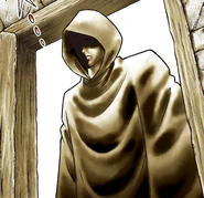 Odysseus con su manto.