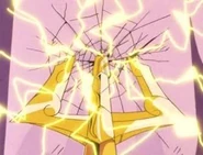 Tridente destruyendo el pilar.