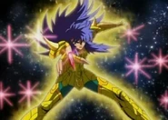 Scarlet Needle de Milo de Scorpion en Meiō Hades Hen: Chapter-Sanctuary.