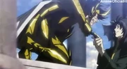 Manigoldo vs. Thanatos.