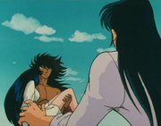 Ōko tras salvar a Shunrei