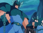 Soldados de gran tamaño.