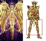 Parecidos entre la god cloth de Aries y la cloth de virgo