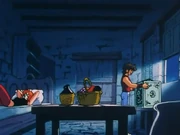 Seiya's joy of obtaining the Pegasus Cloth.