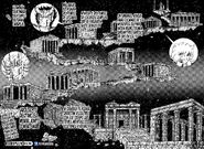 Santuario, con las ruinas del Templo de Ophiuchus, en Episode Zero.