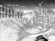 Anfiteatro en ruinas.