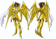 Cloth de Sagitario en Saint Seiya Ω.