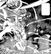 Manigoldo utiliza los espíritus en contra de Lumaca.