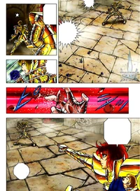 Shijima desvia e bloqueia os ataques de Cardinale