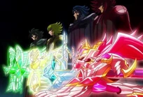 Titan, Gallia, Aegaeon e Hyperion e suas Chronotectors