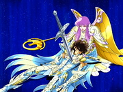 Para proteger Saori, Seiya recebe a espada de Hades (CDZ)