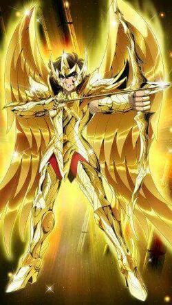 Armadura divina de ouro tatuagem Aiolos De Sagitario Alma De Ouro Saint Seiya Wiki Fandom
