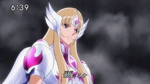 Nova armadura de Águia da Yuna