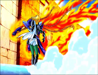 Ikki surge atacando com tudo.