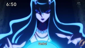 Medea furiosa com a atitude de genbu