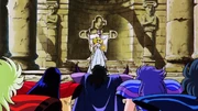 Os cavaleiros fantasmas apresentam-se a Éris.