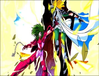 Teseu arremessa Shun.