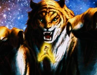 Dohko exibindo seu verdadeiro poder ao máximo após recuperar sua juventude.