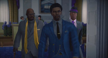 Playa African American in The Saints Wing intro cutscene