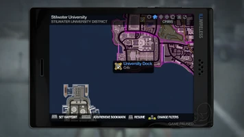 University Dock - map marker