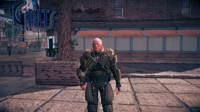 Cyrus Temple's unique stance when standing still unarmed